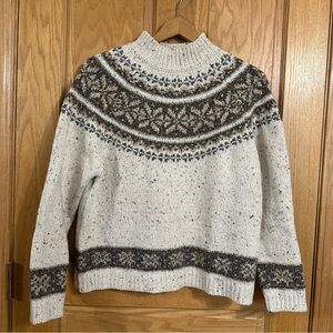 Vintage 90s/y2k Croft and Barrow deadstock Fairisle sweater with high neck